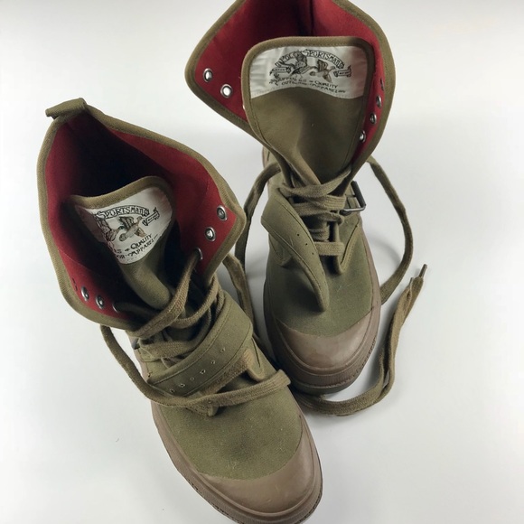 olive green polo boots